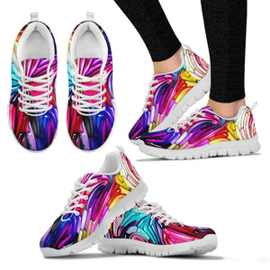 Colorful Liquid Art HandCrafted Sneakers.