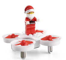 Load image into Gallery viewer, Santa Claus Building Blocks Quadcopter Remote Control Aircraft