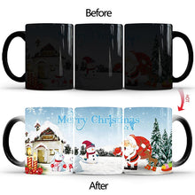 Load image into Gallery viewer, Merry Christmas Magic Mug Temperature Color Changing Mugs Heat Sensitive Cup Coffee Tea Milk Mug Novelty Gifts for Kids