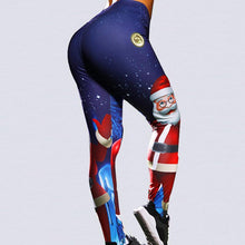Load image into Gallery viewer, Yoga Christmas Print Hip High Waist Fitness Yoga Pants