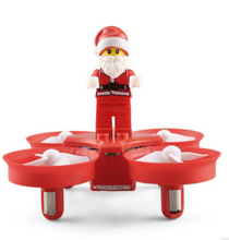 Load image into Gallery viewer, Santa Claus Building Blocks Quadcopter Remote Control Aircraft