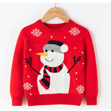Load image into Gallery viewer, Christmas Snowman Pullover bottomed T-shirt for Children