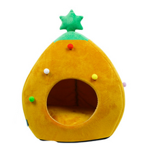 Load image into Gallery viewer, Christmas Tree Pet Bed Winter Warm Pet Nest Cat House Dog pet supplies