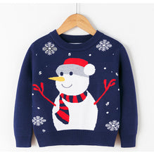 Load image into Gallery viewer, Christmas Snowman Pullover bottomed T-shirt for Children