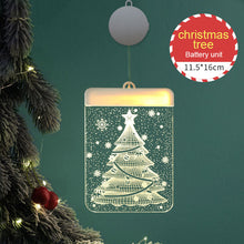 Load image into Gallery viewer, Creativity Christmas Decoration USB Lights LED Battery Lights Bells Elk String Lights 3D Acrylic Board Hanging Lights