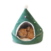 Load image into Gallery viewer, Christmas Tree Pet Bed Winter Warm Pet Nest Cat House Dog pet supplies