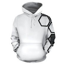 Load image into Gallery viewer, Hexagons white men's hoodie