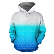 Load image into Gallery viewer, White to deep blue hoodie
