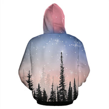 Load image into Gallery viewer, Galaxy & Forest Zipper Hoodie