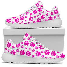 Load image into Gallery viewer, Pink Paw Prints Sport Sneakers