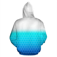Load image into Gallery viewer, White to deep blue hoodie