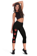 Load image into Gallery viewer, Women's Paw Print Capris