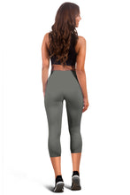 Load image into Gallery viewer, Dark Heather Paw Prints Capris