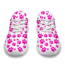 Load image into Gallery viewer, Pink Paw Prints Sport Sneakers