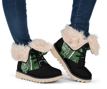 Load image into Gallery viewer, Classic Green Bandana Women's Polar boots