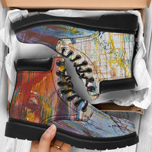 Load image into Gallery viewer, Drizzled All Season Boots from Expressionistic Fine Art Painting