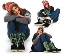 Load image into Gallery viewer, Classic Green Bandana Women's Polar boots