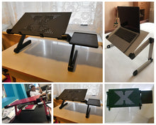 Load image into Gallery viewer, Offices Computer Portable in Aluminium Adjustable with Mouse Carpet