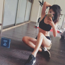 Load image into Gallery viewer, Women Sport Bra Top Black Padded Yoga Brassiere Fitness - keitshop