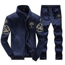 Load image into Gallery viewer, Men's Sportswear Sets 2019 Spring Autumn Male Casual Tracksuit Men 2 Piece Zipper Sweatshirt + Sweatpants Brand Track Suit Set - keitshop