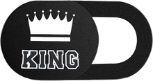 Load image into Gallery viewer, Lovers King Queen WebCam Cover Shutter Magnet Slider For iPhone iPad Laptops Phone Lens Privacy Sticker