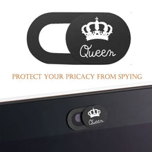 Load image into Gallery viewer, Lovers King Queen WebCam Cover Shutter Magnet Slider For iPhone iPad Laptops Phone Lens Privacy Sticker