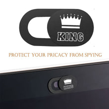 Load image into Gallery viewer, Lovers King Queen WebCam Cover Shutter Magnet Slider For iPhone iPad Laptops Phone Lens Privacy Sticker