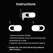 Load image into Gallery viewer, Thin Webcam Cover Privacy Protection Shutter Sticker For Smartphone Tablet Laptop Desktop