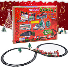 Load image into Gallery viewer, Toy Train Set with Lights and Sounds Christmas Train Set  Railway Tracks Battery Operated Toys
