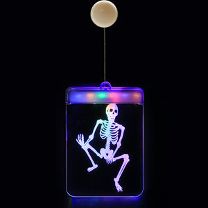 Creativity Christmas Decoration USB Lights LED Battery Lights Bells Elk String Lights 3D Acrylic Board Hanging Lights