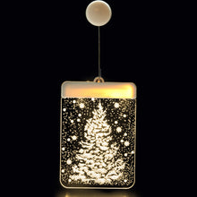 Load image into Gallery viewer, Creativity Christmas Decoration USB Lights LED Battery Lights Bells Elk String Lights 3D Acrylic Board Hanging Lights
