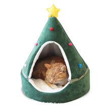 Load image into Gallery viewer, Christmas Tree Pet Bed Winter Warm Pet Nest Cat House Dog pet supplies
