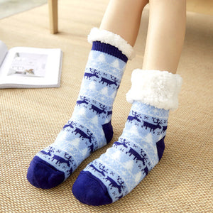 Christmas Socks Female Mid-tube Floor Socks