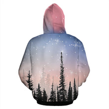 Load image into Gallery viewer, Galaxy &amp; Forest Zipper Hoodie
