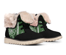 Load image into Gallery viewer, Classic Green Bandana Women&#39;s Polar boots
