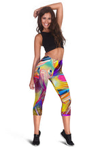 Load image into Gallery viewer, Fish Frenzy Women&#39;s Capris
