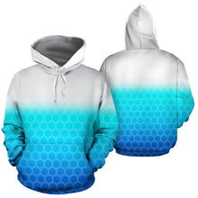 Load image into Gallery viewer, White to deep blue hoodie
