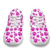 Load image into Gallery viewer, Pink Paw Prints Sport Sneakers
