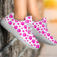 Load image into Gallery viewer, Pink Paw Prints Sport Sneakers

