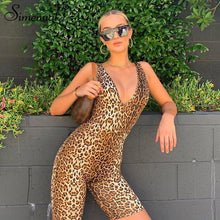 Load image into Gallery viewer, Neck Fitness Biker Playsuits  Womens Jumpsuits Skinny Summer Slim Playsuit Hot - keitshop
