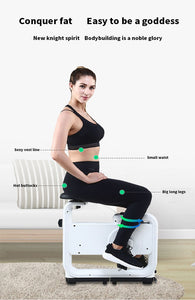 Portable home mini magnetic exercise bike Indoor cycling pedal Exercise slimming fat burning cardio fitness stepper treadmill