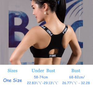 Women Sport Bra Top Black Padded Yoga Brassiere Fitness - keitshop