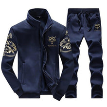 Load image into Gallery viewer, Men&#39;s Sportswear Sets 2019 Spring Autumn Male Casual Tracksuit Men 2 Piece Zipper Sweatshirt + Sweatpants Brand Track Suit Set - keitshop

