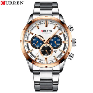 CURREN New Fashion Mens Watches with Stainless - keitshop