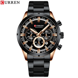 CURREN New Fashion Mens Watches with Stainless - keitshop