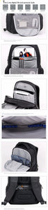 Kingsons 15 inch Black Laptop Backpacks School - keitshop