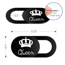 Load image into Gallery viewer, Lovers King Queen WebCam Cover Shutter Magnet Slider For iPhone iPad Laptops Phone Lens Privacy Sticker
