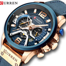 Load image into Gallery viewer, CURREN Casual Sport Watches for Men Blue - keitshop

