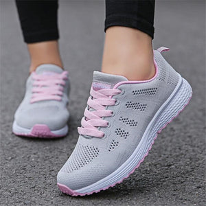 Women Casual Shoes Fashion Breathable Walking Mesh Flat Shoes Sneakers Tenis Feminino Gym Shoes Sport