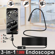 Load image into Gallery viewer, Type C USB Mini Endoscope Camera Flexible Hard Cable Snake Borescope
